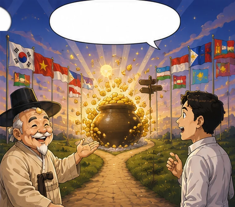 눈덩이처럼 커진 황금 항아리